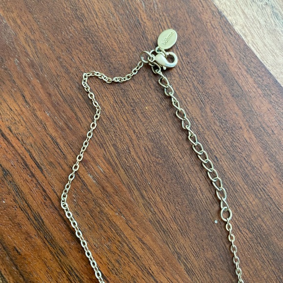 Bohme Boho Gold Chain and Half Moon Charm Pendant Necklace - Picture 3 of 4